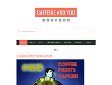 Tablet Screenshot of caffeineandyou.com